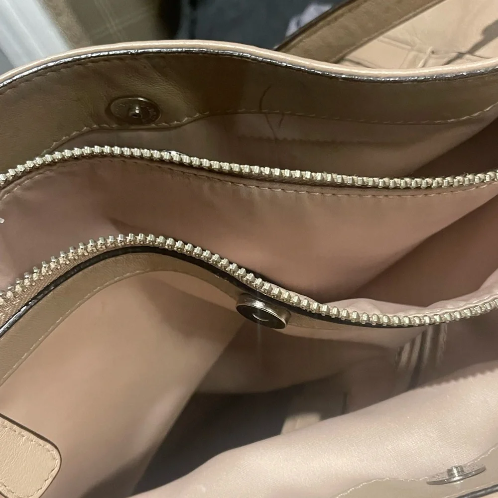 Coach Tan Woven leather front Pocket Hobo Bag - Picture 7 of 14